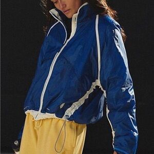 Free People Blue and White Jacket